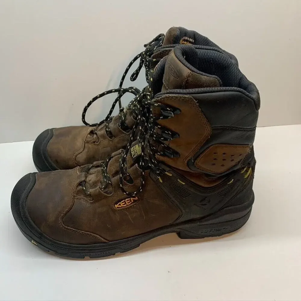KEEN Dover 8” Men’s Utility Dark Earth/Black Work & Safety Boot Size 14(2E) Wide